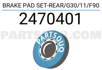 Textar 2470401 BRAKE PAD SET-REAR/G30/11/F90