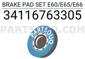 Textar 34116763305 BRAKE PAD SET E60/E65/E66