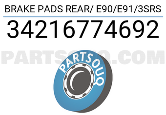 Textar 34216774692 BRAKE PADS REAR/ E90/E91/3SRS