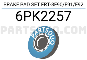 Textar 6PK2257 BRAKE PAD SET FRT-3E90/E91/E92