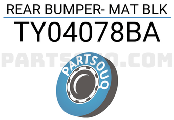 Tong yang TY04078BA REAR BUMPER- MAT BLK