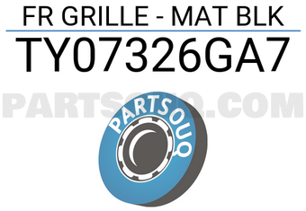 Tong yang TY07326GA7 FR GRILLE - MAT BLK