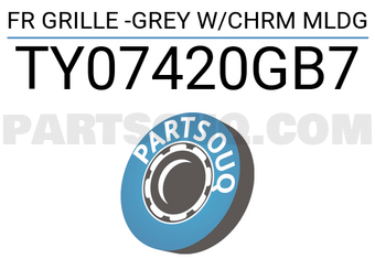 Tong yang TY07420GB7 FR GRILLE -GREY W/CHRM MLDG