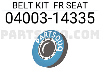 Toyota 0400314335 BELT KIT FR SEAT
