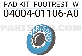 Toyota 0400401106A0 PAD KIT FOOTREST W