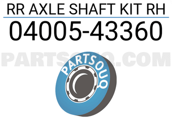 Toyota 0400543360 RR AXLE SHAFT KIT RH