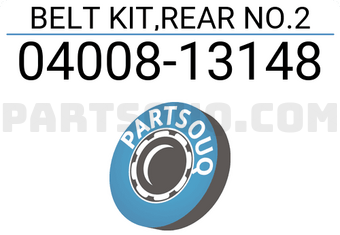 Toyota 0400813148 BELT KIT,REAR NO.2