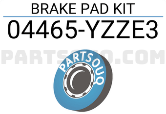 Toyota 04465YZZE3 BRAKE PAD KIT