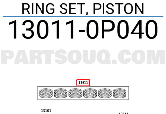 Toyota 130110P040 RING SET, PISTON