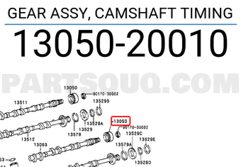 Toyota 1305020010 GEAR ASSY, CAMSHAFT TIMING