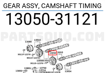 Toyota 1305031121 GEAR ASSY, CAMSHAFT TIMING