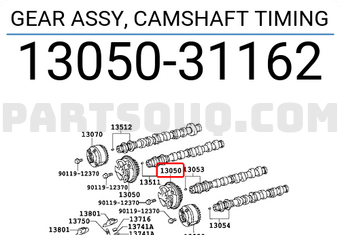 Toyota 1305031162 GEAR ASSY, CAMSHAFT TIMING