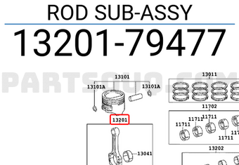 Toyota 1320179477 ROD SUB-ASSY