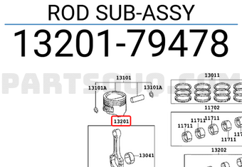 Toyota 1320179478 ROD SUB-ASSY