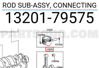 Toyota 1320179575 ROD SUB-ASSY, CONNECTING