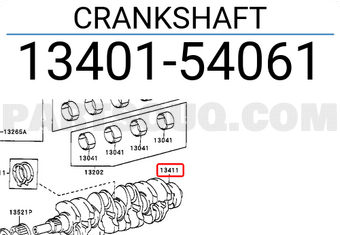 Toyota 1340154061 CRANKSHAFT