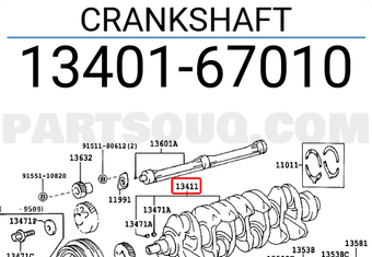 Toyota 1340167010 CRANKSHAFT