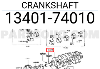 Toyota 1340174010 CRANKSHAFT