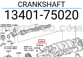Toyota 1340175020 CRANKSHAFT
