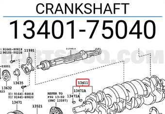Toyota 1340175040 CRANKSHAFT