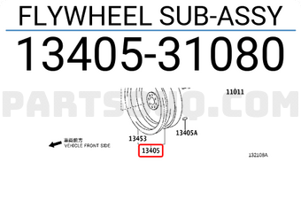 Toyota 1340531080 FLYWHEEL SUB-ASSY