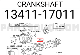 Toyota 1341117011 CRANKSHAFT