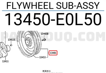 Toyota 13450E0L50 FLYWHEEL SUB-ASSY