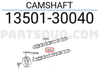 Toyota 1350130040 CAMSHAFT