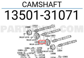 Toyota 1350131071 CAMSHAFT
