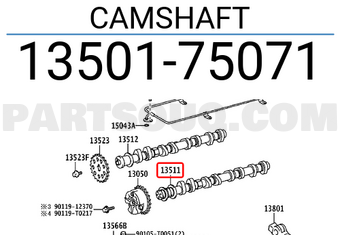 Toyota 1350175071 CAMSHAFT