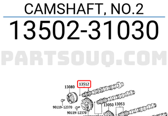Toyota 1350231030 CAMSHAFT, NO.2