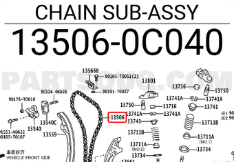 Toyota 135060C040 CHAIN SUB-ASSY
