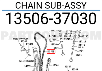 Toyota 1350637030 CHAIN SUB-ASSY