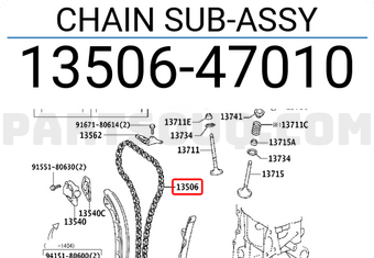 Toyota 1350647010 CHAIN SUB-ASSY