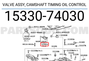 Toyota 1533074030 VALVE ASSY, CAMSHAFT TIMING OIL CONTROL
