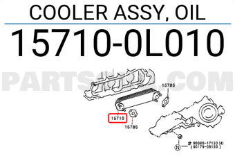 Toyota 157100L010 COOLER ASSY, OIL
