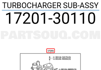 Toyota 1720130110 TURBOCHARGER SUB-ASSY