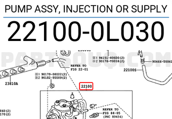 Toyota 221000L030 PUMP ASSY, INJECTION OR SUPPLY