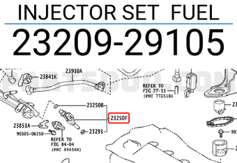 Toyota 2320929105 INJECTOR SET FUEL