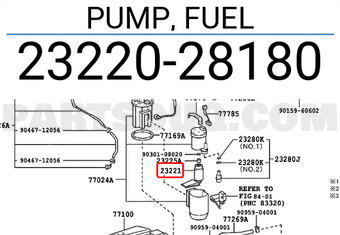 Toyota 2322028180 PUMP, FUEL