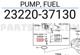 Toyota 2322037130 PUMP, FUEL