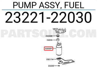 Toyota 2322122030 PUMP ASSY, FUEL