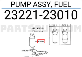 Toyota 2322123010 PUMP ASSY, FUEL
