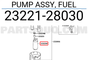 Toyota 2322128030 PUMP ASSY, FUEL