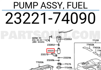 Toyota 2322174090 PUMP ASSY, FUEL