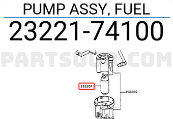 Toyota 2322174100 PUMP ASSY, FUEL
