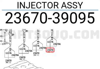 Toyota 2367039095 INJECTOR ASSY
