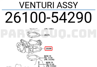 Toyota 2610054290 VENTURI ASSY