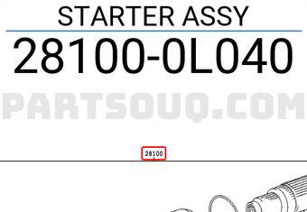 Toyota 281000L040 STARTER ASSY