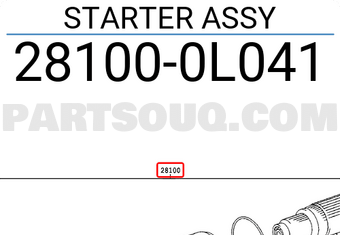 Toyota 281000L041 STARTER ASSY